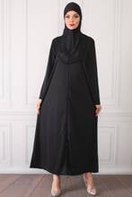Zipper Practical Dressed Prayer Gown Black Ramadan muslim hijab dress women Abaya turkey Islamic clothing prayer 2024 - купить недорого