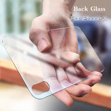 9H HD 0,3 мм прозрачное заднее закаленное стекло для iPhone X XS Max 11 Pro Max задняя защитная пленка 2024 - купить недорого