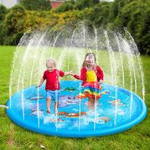 100/170cm Children Play Water Mat Outdoor Game Toy Lawn For Children Summer Pool Kids Games Fun Spray Water Cushion Mat Toys 2024 - buy cheap