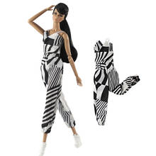 Zebra Animal Fashion Doll Clothes For Barbie Doll Outfits One-piece Jumpsuit Rompers 1/6 Doll Accessories For Barbie Dolls 2024 - buy cheap