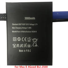 3000mAh New Original High Quality Battery For 4Good BLI-2500 Max 8 Batteries 2024 - buy cheap