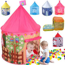 135CM Kids Play Tent Ball Pool Tent Boy Girl Princess Castle Portable Indoor Outdoor Baby Play Tents House Hut For Kids Toys 2024 - buy cheap
