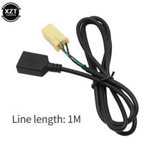 Car 100cm MINI-ISO 6Pin Connector Plug To USB Adapter Cable ForAlfa Romeo 159 2007 Onwards ForFiat Grande Punto 2007 Onwards 2024 - buy cheap