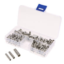 200 Pieces Non-Insulated Butt Connectors 22-18AWG 16-14AWG 12-10AWG Wire Crimp 2024 - buy cheap