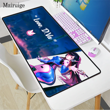 Mousepad gamer grande para computador, acessórios para meninas, tapete de mesa kawaii para csgo/lol 2024 - compre barato