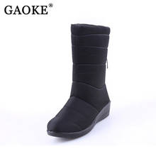 Winter Women Boots Mid-Calf Down Boots Female Waterproof Ladies Snow Boots Girls Winter Shoes Woman Plush Insole Botas Mujer 2024 - buy cheap