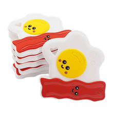 Chenkai 5 шт. BPA бесплатно силиконовые пашот в форме яйца Прорезыватели пищевого качества для детского манекена жевательные соски для кормления аксессуары для цепи 2024 - купить недорого