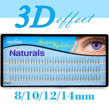Navina Natural 3D Mink Individual Eyelash Extension 3D Volume Effect Cluster Lashes False Faux Grafting Eyelashes Makeup Cilios 2024 - buy cheap