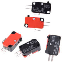 5pcs/lot 250V 16A Microwave Oven Door Arcade Cherry Push Button SPDT 1 NO 1 NC Micro Switch V-15-1C25 2024 - buy cheap