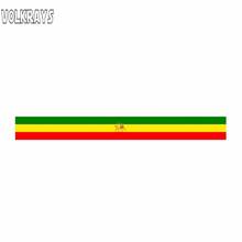 Volkrays Personality Car Sticker Ethiopia Rasta Helmet Accessories Waterproof Cover Scratches Sunscreen Vinyl Decal,2cm*16cm 2024 - buy cheap