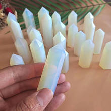 Кристаллы ИСЦЕЛЕНИЕ КАМНИ белый опал, кварц с украшением в виде кристаллов точек касания для фэн-шуй 2024 - купить недорого