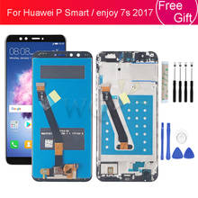 for Huawei P Smart LCD Display enjoy 7s 2017 Touch Screen Digitizer Assembly With Frame FIG LX1 L21 L22 Screen Replacement 2024 - buy cheap
