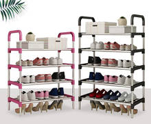 бесплатная доставка Металлическая стойка для обуви, полка для хранения обуви, органайзер, съемный шкаф для хранения обуви, домашняя мебель 2024 - купить недорого