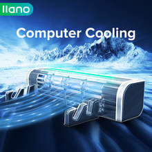 LLANO Laptop Cooler Gaming Notebook Cooler Laptop Cooling Pad Stand RGB LED Adjustable Silent 2600RPM USB Cable Tablet Desk Fan 2024 - buy cheap