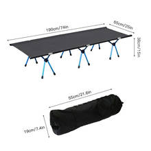 Outdoor Stove Hiking Camping Cot Folding Bed Outdoor Beach Camping Mat Sturdy Comfortable Portable Folding Tent Bed Cot Sleeping 2024 - buy cheap