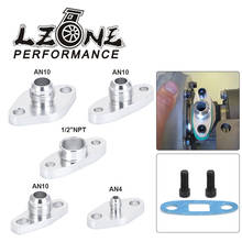 LZONE - Turbo Oil Return/Drain Flange Adapter Female male AN4 AN10 1/2NPT for T25 T28 T30T3/T4 GT28-GT55 1JZ 2JZ GTE 2024 - buy cheap