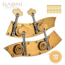 Naomi 1/8 pino de baixo duplo conjunta, enrolador de cordas de metal, tamanho 1/8, ajuste de grave duplo, peças de acessórios e contrabass 2024 - compre barato