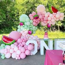 DIY Macaron Global Balloon Garland Watermelon Party Balloon Garland Arch Kit Birthday Fruit Holiday Baby Shower Party Supplies 2024 - buy cheap