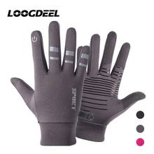 LOOGDEEL  Winter Fishing Gloves Touch Screen Thermal Windproof Warm Full Finger Anti-slip Fishing Gloves For Men Women 2024 - buy cheap