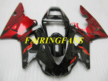 Molde de injeção para carenagem yamaha, kit de carenagem, abs, preto e vermelho, para modelos yzfr1, 98, 99, yzf, r1, yzf1000, 1998, 1999, presente, yc19 2024 - compre barato