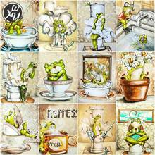 Diamond Painting Frog Diamond Mosaic Embroidery Frog Special Drill Diamond Painting Animal Diamond Art Kits for Kids Decorations 2024 - buy cheap