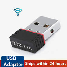 Mini tarjeta de red inalámbrica Wifi USB, receptor de red inalámbrico de 150Mbps, USB 1,1, USB 2,0, adaptador Wifi de 150M para ordenador portátil 2024 - compra barato