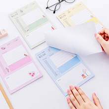 Cute Kawaii Daily Weekly Monthly Memo Pad Sticky Note Notepad Stationery office Decoration Planner Tab Check List Shopping to Do 2024 - buy cheap