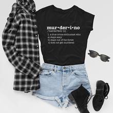 Женская футболка с разрешением Muderino, моя любимая убийца-MFM-Подкаст, сексуальные рубашки SSDGM Stay, хипстерские Топы 2024 - купить недорого
