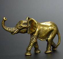 Copper Statue China's archaize brass elephant Small statue 2024 - buy cheap