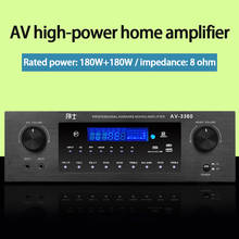 Kyyslb-amplificador de áudio doméstico profissional, 180w * 2, 4-16ohm, 220v, alta potência, karaokê, ktv, grave pesado, hifi 2024 - compre barato