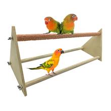 Chicken Perch Triangle Hen Wood Stand Table Top Play Toy Bird Perch Stand Toys for Large Bird Parrot Hens Bird Supplies C42 2024 - buy cheap