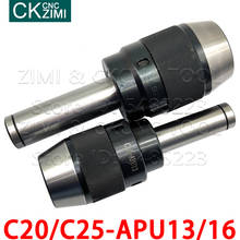 1P C20 C25 APU13 APU16 APU Straight shank cutter shank one-piece self-tightening drill chuck milling machine tool holder spindle 2024 - buy cheap