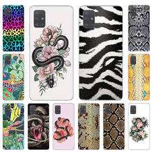 Escamas de cobra Flor Soft Case Telefone TPU para Samsung Galaxy A51 A71 A52 A72 A41 A31 A21 A11 A50 A70 A42 A20 A30 A40 A12 A22 capa 2024 - compre barato