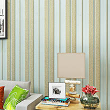 Beibehang-rollo metálico moderno para revestimiento de paredes, papel de pared de rayas no tejidas con purpurina, mural de fondo, papel tapiz para sala de estar 2024 - compra barato