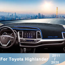 Для Toyota Highlander XU50 Kluger 2011-2019 2020 приборной панели автомобиля крышка коврики Избегайте светильник Коврик Анти-УФ ковер протектор Аксессуары 2024 - купить недорого