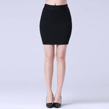 Women Black White Red Work Mini Skirt Stretch Slim Elastic High Waist Pencil Skirt Sexy Office Work Skirts Plus Size 4XL 2024 - buy cheap