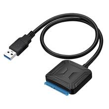 USB 3,0 для SATA кабель адаптер Конвертация Поддержка 2,5 HDD 3,5 дюймов внешний SSD HDD адаптер для жесткого диска 2024 - купить недорого
