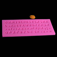 Aomily-Molde de silicona para Fondant, A-Z 0-9, con letras y números, herramienta para manualidades de azúcar y velas, molde para pastel de Chocolate, cocina, bricolaje, decoración para hornear 2024 - compra barato