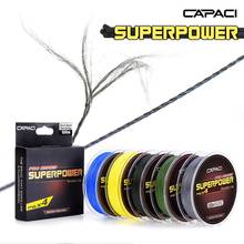 28016 CAPACI [100 meters monochrome PE line] 4 knitted high-strength braided fishing line 2024 - buy cheap