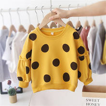 2019 Baby Girls Clothes Long Sleeve Cotton Dot Hoodies Sweatershirt Autumn Winter Casual Tops 2024 - buy cheap