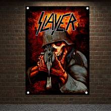 Large Music Illustrated Rock Hip Hop Reggae Posters Wall Stickers High Grade Canvas Art Four Holes Banners & Flags Home Decor T3 2024 - buy cheap
