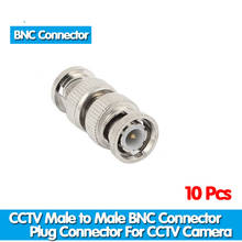 10pcs/lot CCTV Accessories BNC Male to Male CCTV Security Coax Coupler Video BNC Connector Adapter RF Convertor 2024 - buy cheap