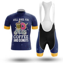 Conjunto de Ropa de Ciclismo para hombre y mujer, Maillot de color café y Donuts, uniforme de verano, 2021 2024 - compra barato