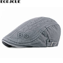 Men's Retro Casual Ivy Hat Large Size Men Cap Hat French Style Letter Cabbie Flatcap Spring Summer Newsboy Caps Gavroche 2024 - buy cheap