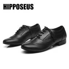HIPPOSEUS-zapatos de baile para hombre, calzado moderno para salón de baile latino, Tango, Jazz, sandalias de Salsa de cuero genuino, envío directo 2024 - compra barato