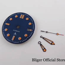 BLIGER 31mm Black / Blue Watch Dial with Date Window Fit ETA 2836 MIYOTA Automatic Movement 2024 - buy cheap