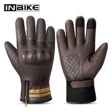 INBIKE-Guantes Térmicos de invierno para motocicleta, resistentes al agua, equipo de protección para Motocross, para hombre y mujer 2024 - compra barato