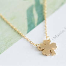 Fashion Lucky A Clover Pendant Necklace gift  for women wholesale 2024 - buy cheap