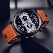 Кварцевые часы для мужчин лучший бренд класса люкс часы спортивные военные часы кожаный ремешок модные бизнес наручные часы подарок для мужчин 2024 - купить недорого