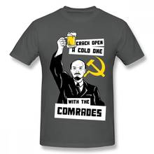 Unisex USSR Lenin The Comrade Communism T Shirt Funny Design For Man Streetwear Tee Shirt Christmas Gift Tshirt Cotton Fabric 2024 - buy cheap